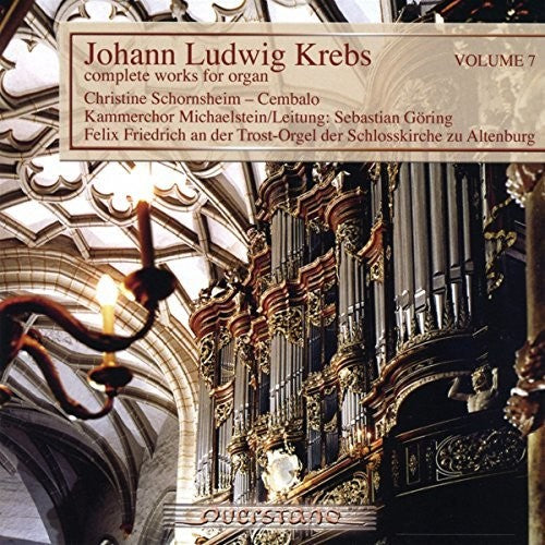 the album cover for Krebs / Kammerchor Michaelstein/Leitung / Goring - V7: Complete Works for Organ