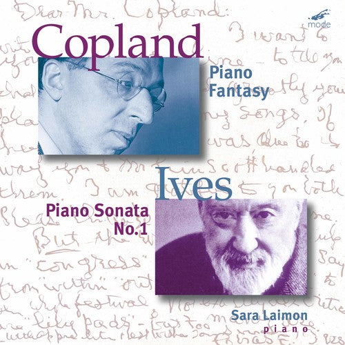 the album cover for Aaron Copland/Charles Ives - Piano Fantasy / Piano Sonata 1