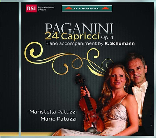 the album cover for Paganini / Schumann / Patuzzi - Paganini & Schumann: 24 Capriccio, Op. 1