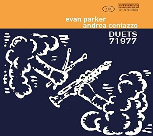 the album cover for Andrea Centazzo - Evan Parker - Duets 71977