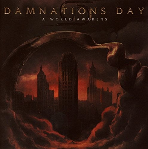 the album cover for Damnations Day - A World Awakens