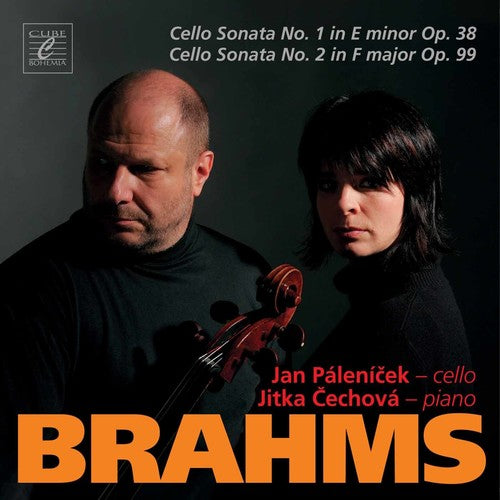 the album cover for Brahms / Palenicek / Cechova - Cello Sonatas