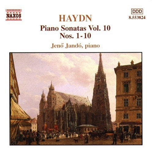the album cover for Jenő Jandó - Piano Sonatas 10