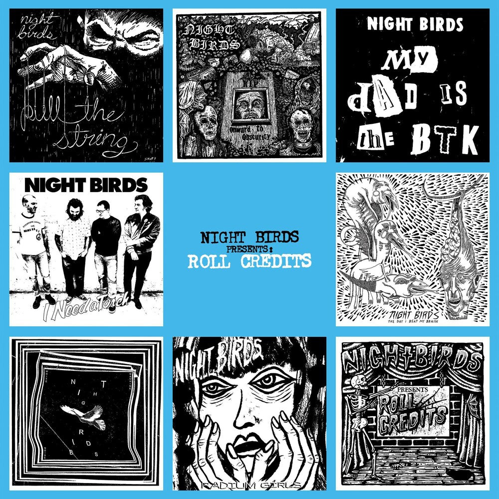 the album cover for Night Birds - Roll Credits