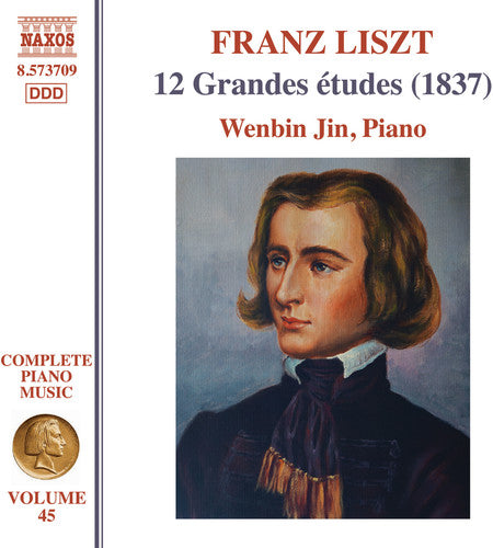 the album cover for Wenbin Jin - Franz Liszt: 12 Grandes Etudes