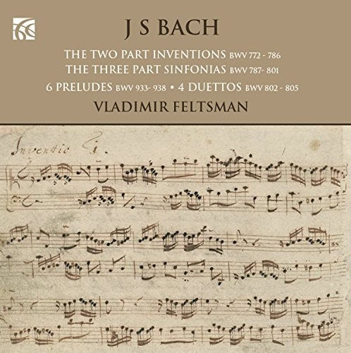 the album cover for J Bach S / Feltsman - Johann Sebastian Bach: Works for Piano