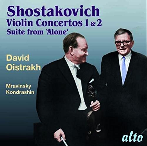 the album cover for David Oistrakh / Rozhdestvensky,Gennady / Ussr Sso - Violin Concertos 1 & 2 Suite From Alone