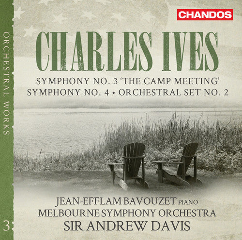the album cover for Ives / Bavouzet / Davis - Charles Ives: Symphonies Vol 3