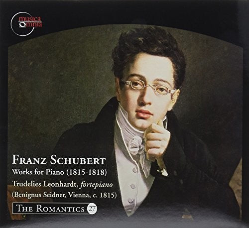 the album cover for Trudelies Leonhardt - Franz Schubert: Works for Piano (1815-1818)