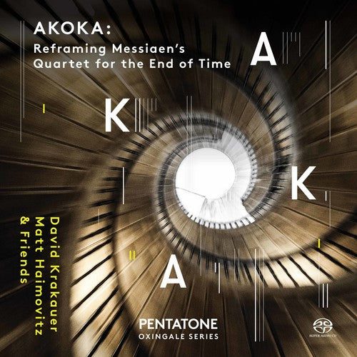 the album cover for Socalled / Krakauer / Messiaen - AKOKA: Reframing Olivier Messiaen's Quartet for the End of Time