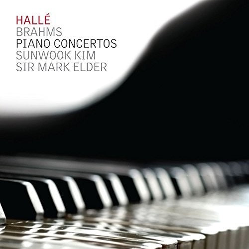 the album cover for Hallé - Johannes Brahms: Piano Concertos Nos. 1 & 2