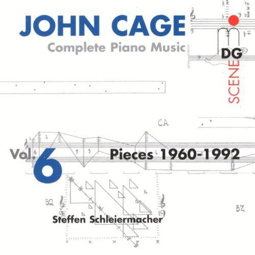 the album cover for J. CAGE - Complete Piano Music 6: Pieces 1960-1992