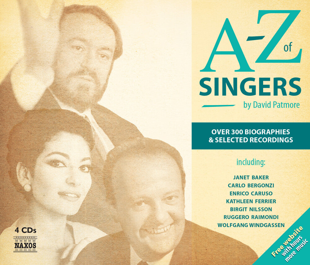 the album cover for Anderson; Bastianini; Battistini; Berger; Bjorling - A-Z Of Singers