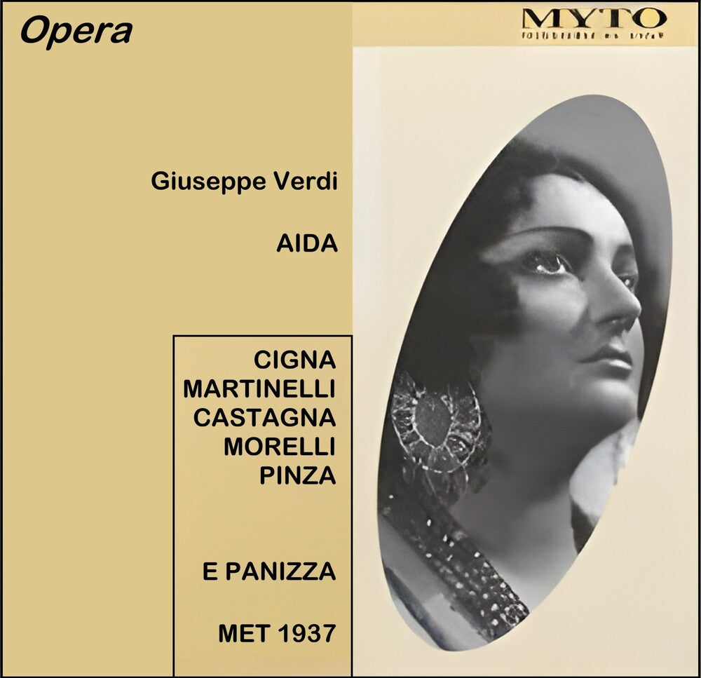 the album cover for Martinelli - Aida - Cigna, Castagna, Martin