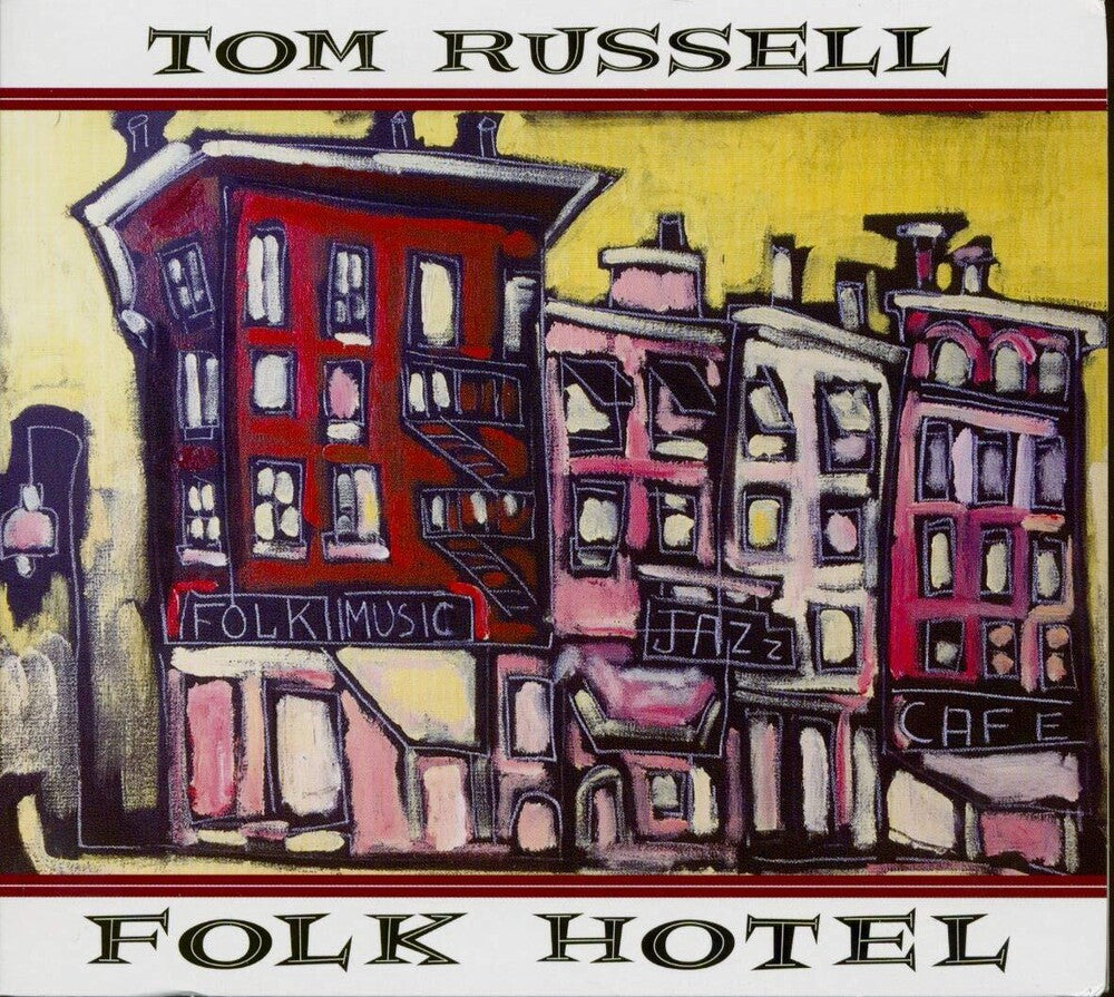 the album cover for Tom Russell - Folk Hotel