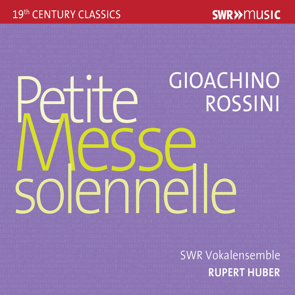 the album cover for Rossini / Mazzarria / Hubert - Petite Messe Solenelle