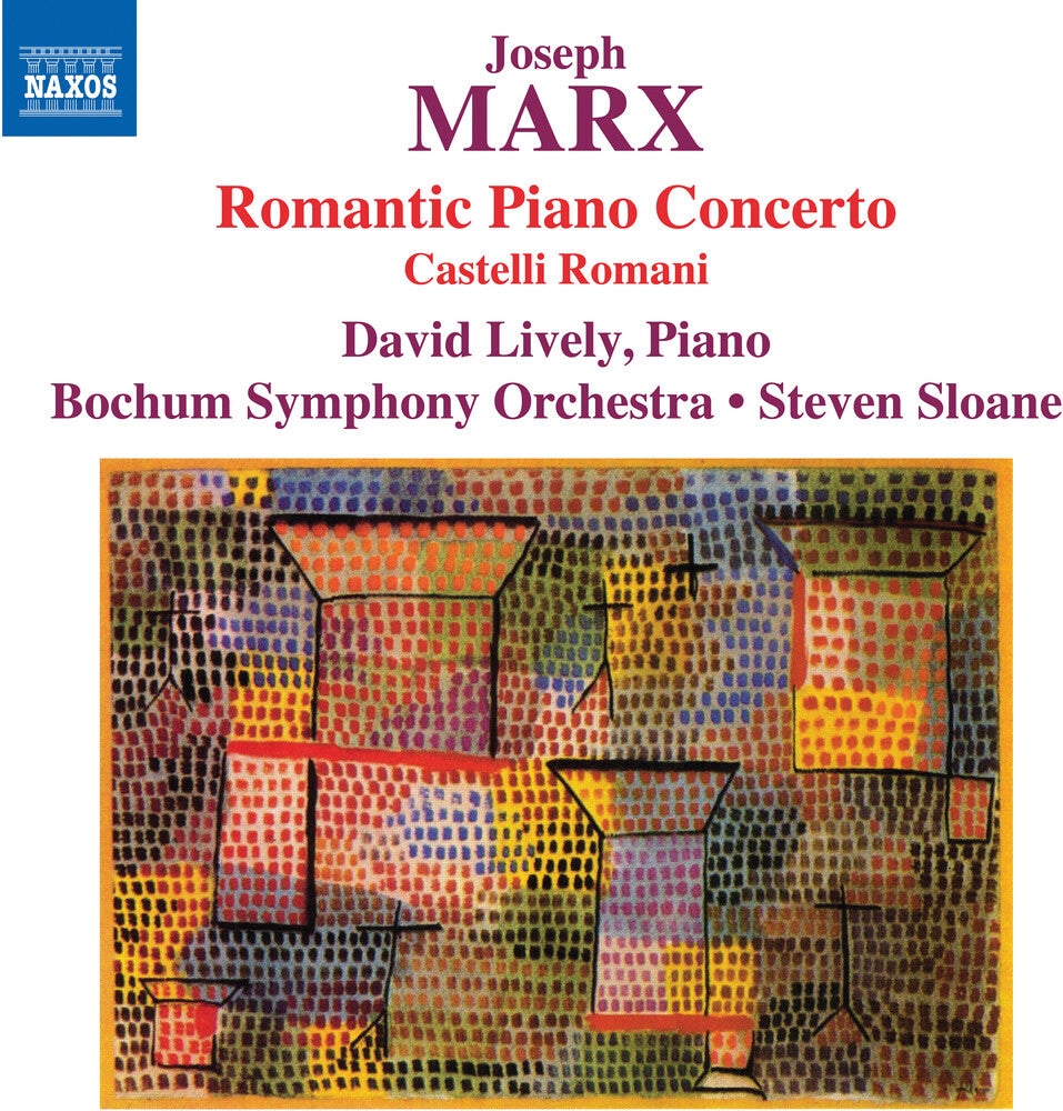 the album cover for Marx / Sloane / Lively - Romantic Piano Concerto
