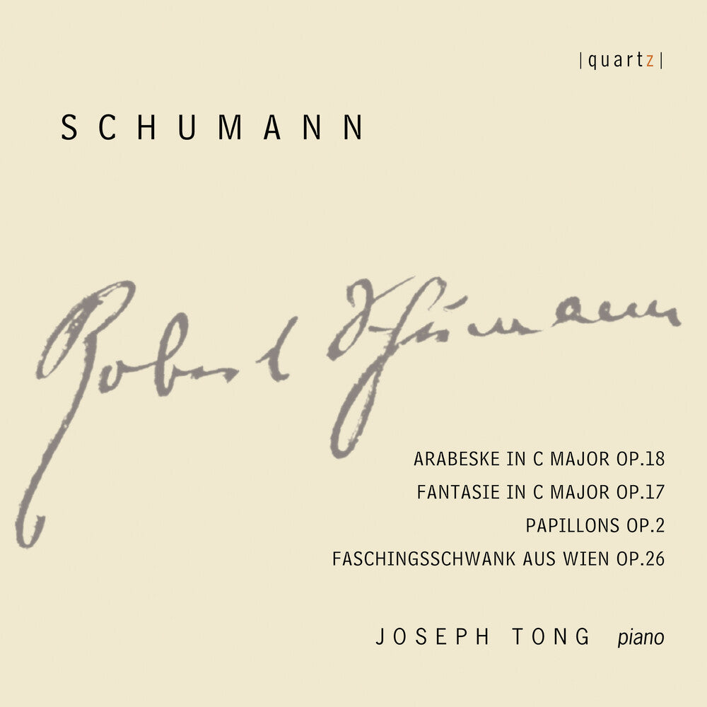 the album cover for Schumann / Tong - Arabesque / Fantasie