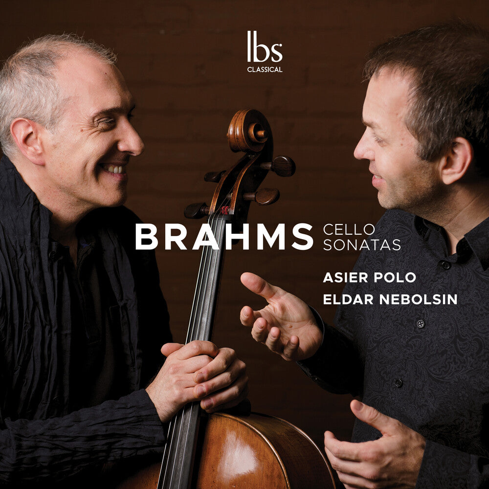 the album cover for Brahms / Polo / Nebolsin - Cello Sonatas