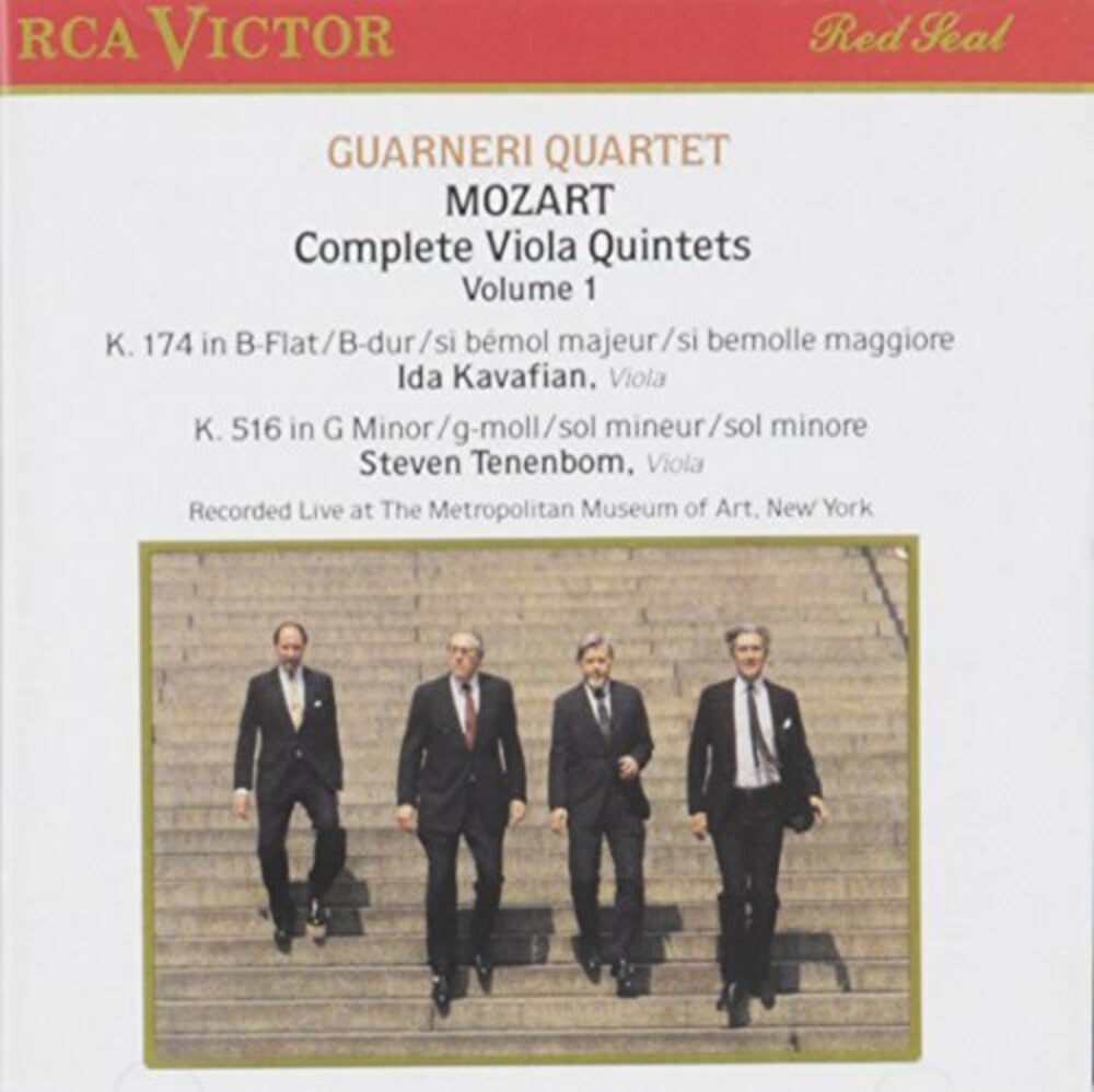 the album cover for Mozart / Guarneri Quartet - Viola Quintets 1