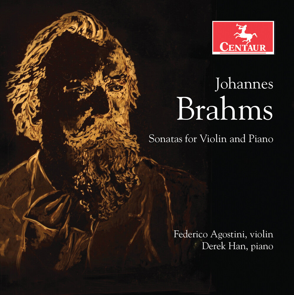 the album cover for Brahms / Agostini / Han - Sonatas for Violin & Piano