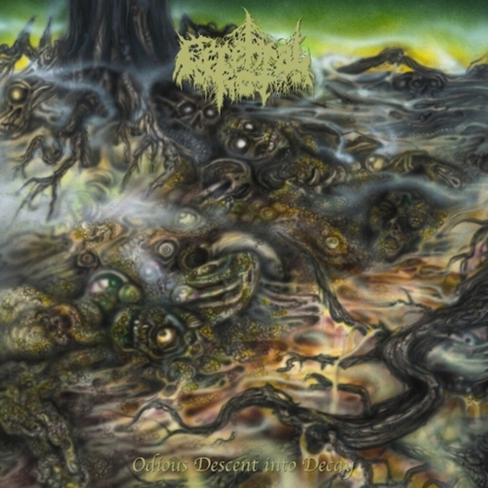 the album cover for Cerebral Rot - Odious Descent Into Decay