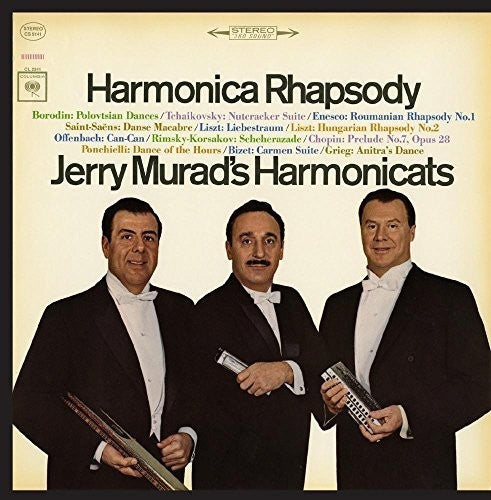 the album cover for Jerry Murads Harmonicats - Harmonica Rhapsody