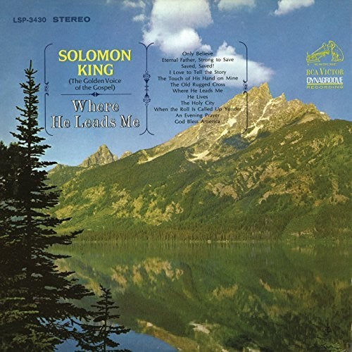 the album cover for Solomon King - Where He Leads Me