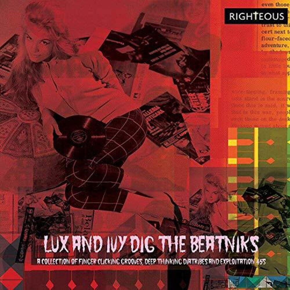 the album cover for Lux & Ivys Dig The Beatniks Collection Of Finger - Lux & Ivy's Dig The Beatniks: Collection Of Finger Lickin Grooves, Deep Thinkin Diatribes, Exploitation 45s / Various