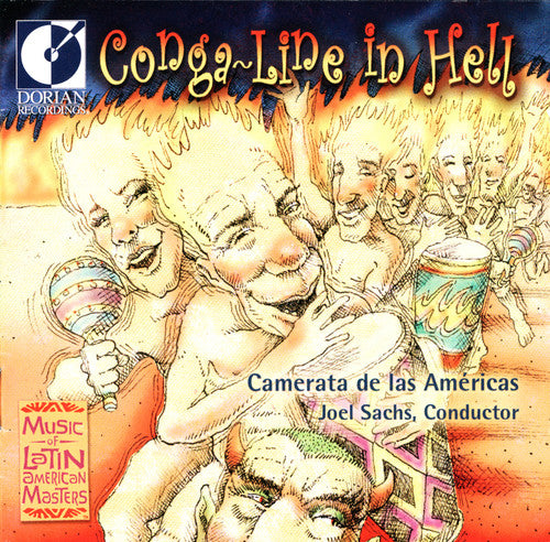 the album cover for R. ERICKSON - Conga Line in Hell: Modern Class Latin America