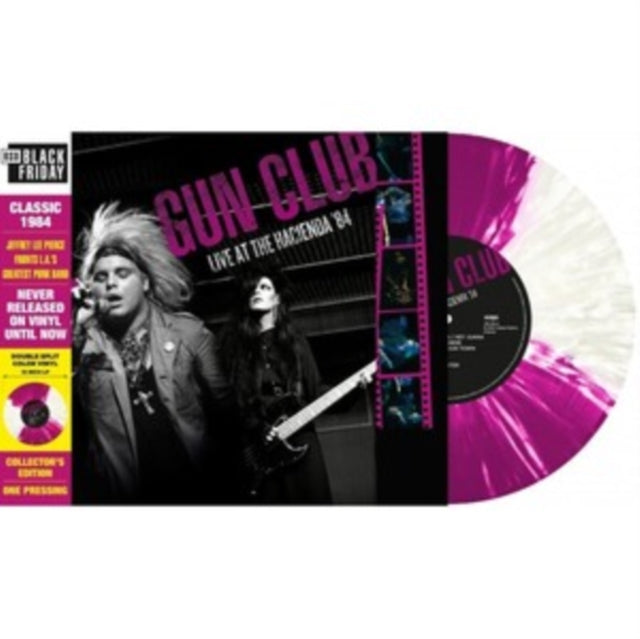 Gun Club - Live At The Hacienda '84 (Split Purple & White LP Vinyl) Vinyl Record