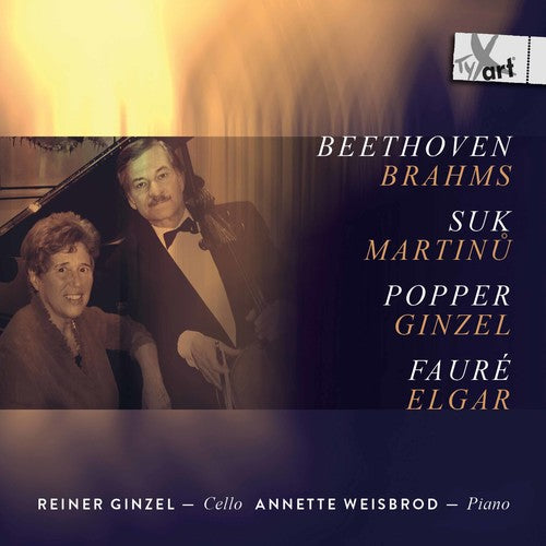 the album cover for Beethoven / Ginzel / Weisbrod - Piano & Cello Works