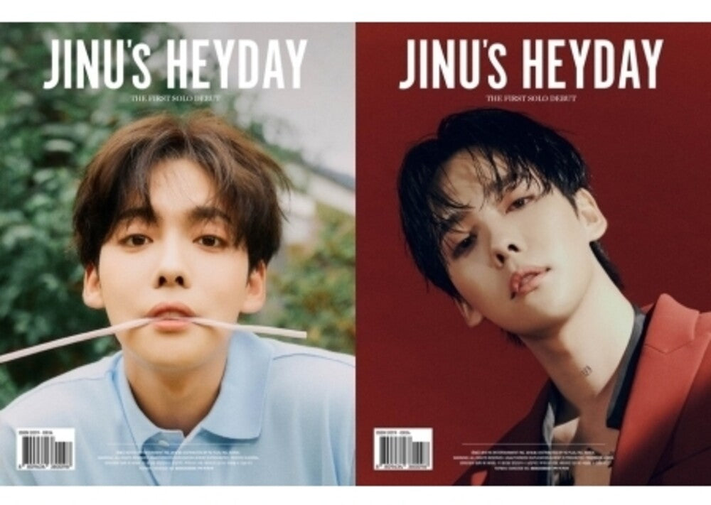 the album cover for Jinu - Jinu's Heyday (incl. 128pg Photobook, 48pg bonus Book, 5 x Clear PhotoCards, Folded Poster + Sticker)