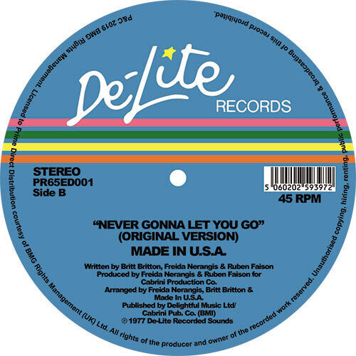 Made in U.S.A. - Never Gonna Let You Go (Theo Parrish Ugly Edit) Vinyl Record