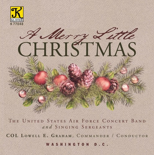 the album cover for United States Air Force Concert Band - Merry Little Christmas