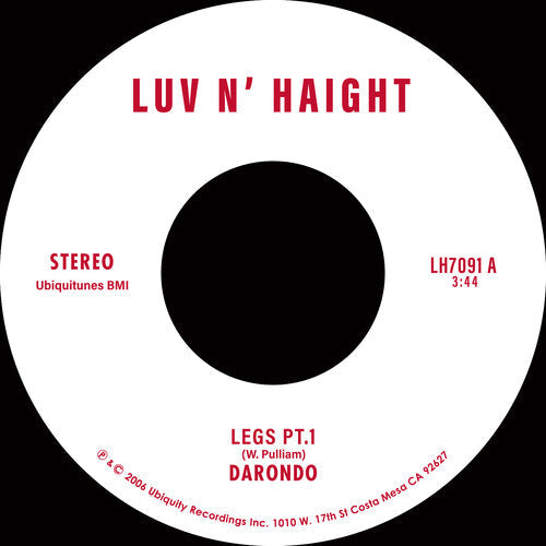 Darondo - Legs Pt. 1 / Let My People Go Vinyl Record