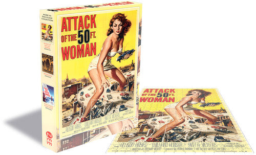 Attack Of The 50ft Woman (500 Piece Jigsaw Puzzle) - Attack Of The 50ft Woman (500 Piece Jigsaw Puzzle) - Games