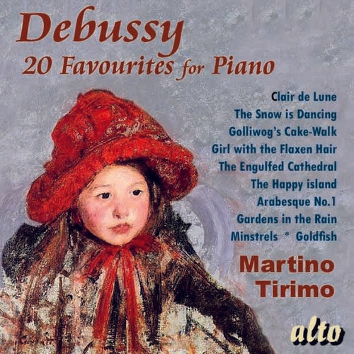 the album cover for Martino Tirimo - Debussy: 20 Favourites For Piano