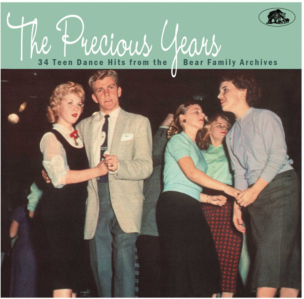 the album cover for Precious Years 34 Teen Dance Hits From / Various - Precious Years: 34 Teen Dance Hits From the Bear Family Archives