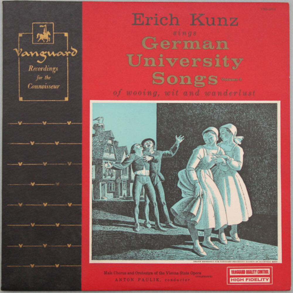 the album cover for Kunz, Erich - German University Songs 2