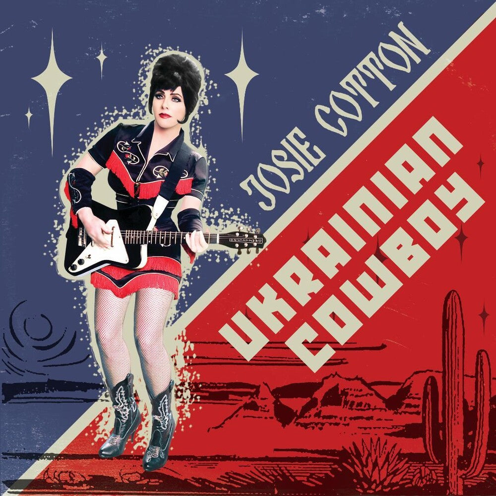 the album cover for Josie Cotton - Ukranian Cowboy / Cold War Spy