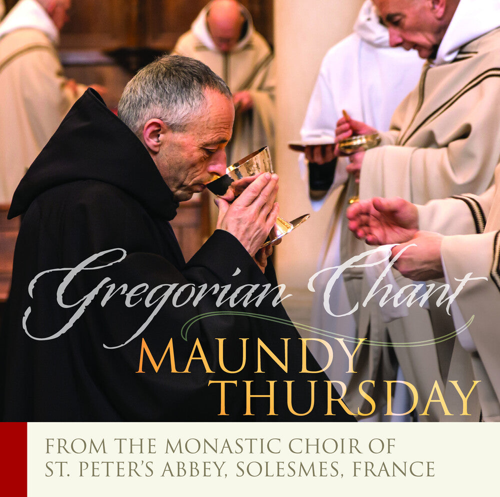 the album cover for Monastic Choir Solesmes - Maundy Thursday