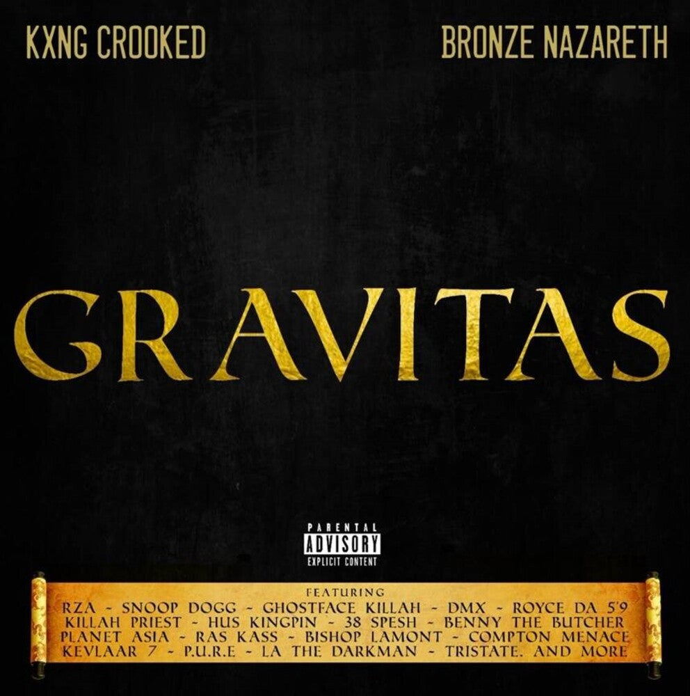 the album cover for Kxng Crooked / Bronze Nazareth - Gravitas