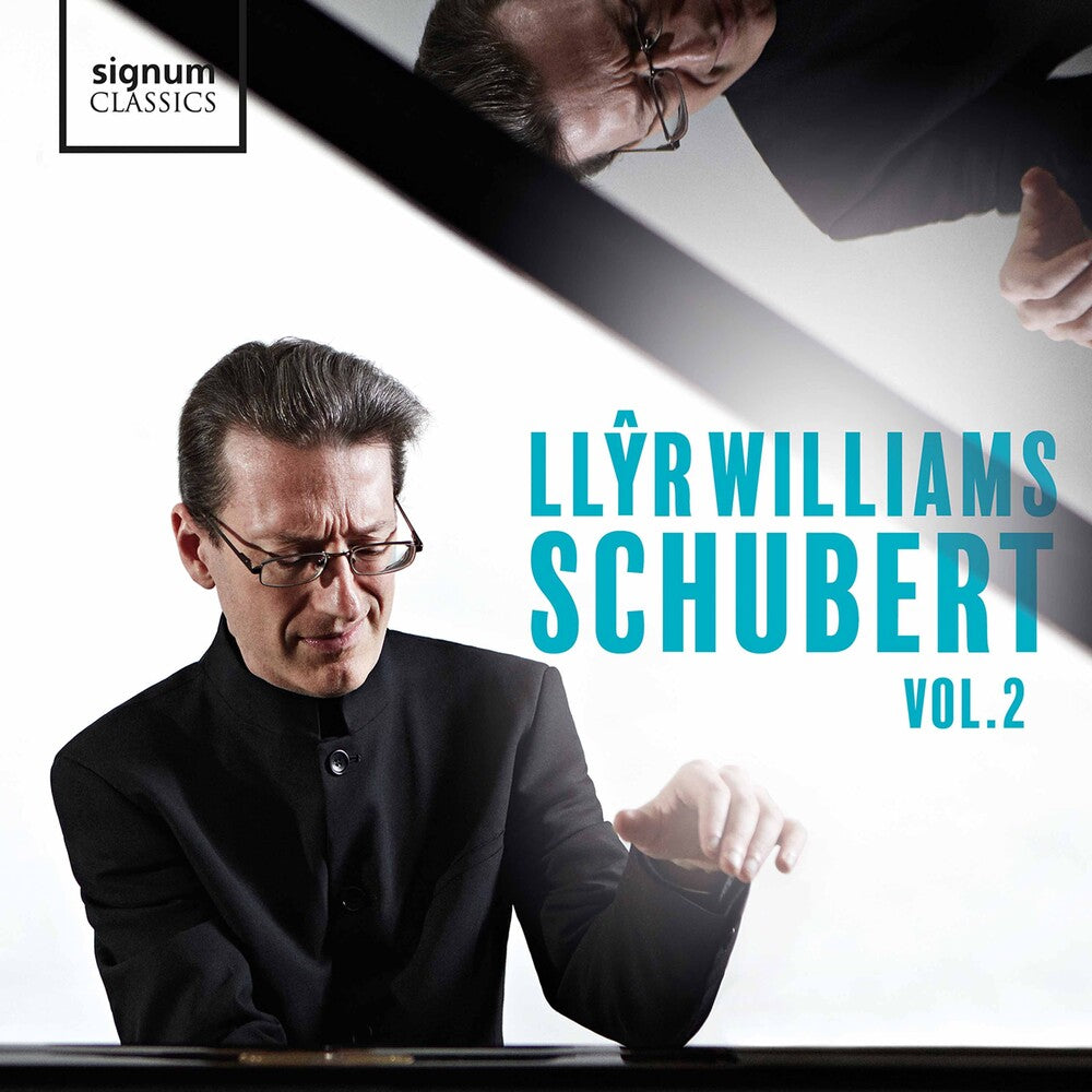 the album cover for Ll?r Williams - Williams Plays Schubert 2