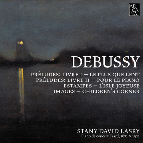 the album cover for Debussy / Lasry - Piano Music