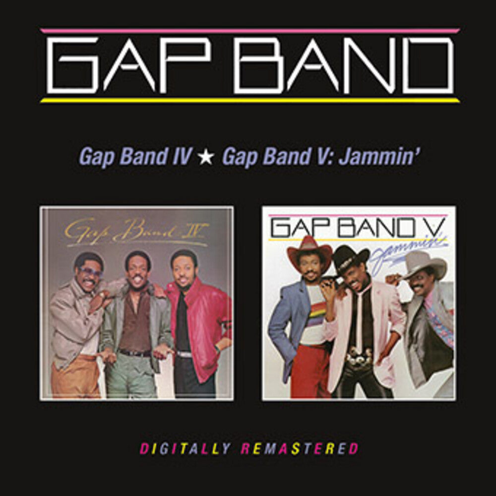 the album cover for Gap Band - Gap Band IV / Gap Band V: Jammin