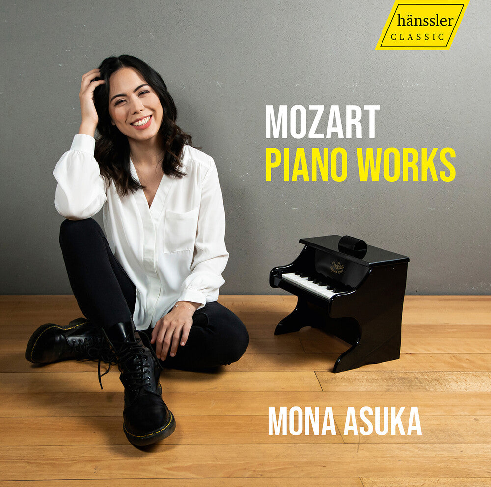 the album cover for Mozart / Asuka - Piano Works