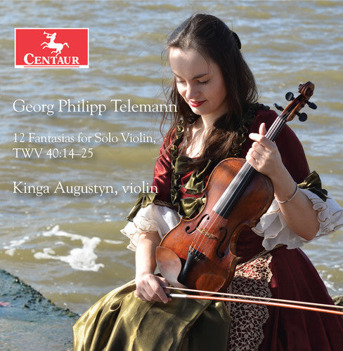 the album cover for Telemann / Augustyn - 12 Fantasies for Solo Violin