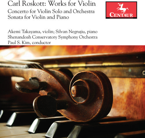 the album cover for Roskott / Takayama / Negrutiu - Works for Violin