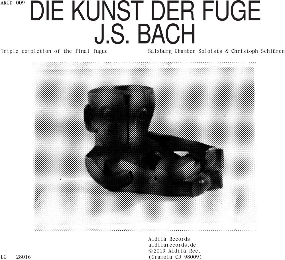 the album cover for J Bach S / Salzburg Chamber Soloists / Schluren - Die Kunst Der Fuge